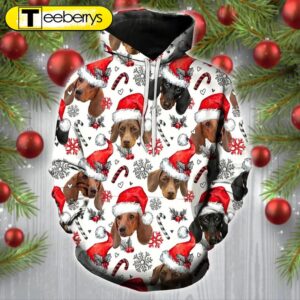 Dachshunds Christmas 3D Shirt –…