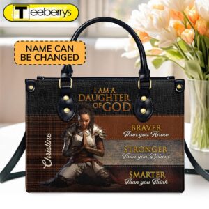 Daughter Of God Personalized Leather…