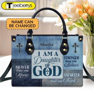 Daughter Of God Personalized Leather…