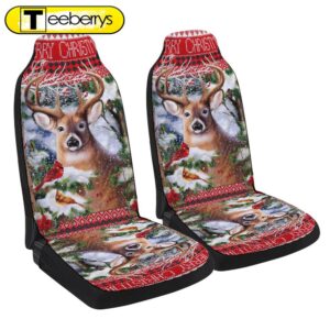 Deer Christmas Seat Cover Cars