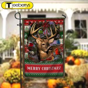 Deer Merry Christmas Garden FlagXmas,…