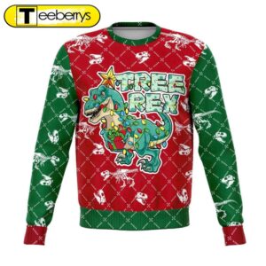 Dinosaur T-rex Ugly Christmas Sweater