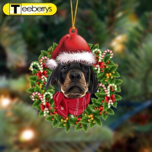 Dobermann Pinscher-Xmas Bandana Hanging Christmas…