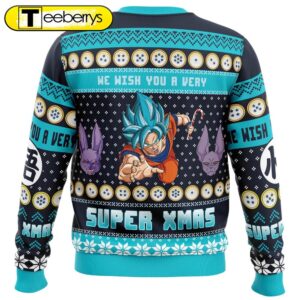 Dragon Ball Z Saiyan Christmas Ugly Sweater – Festive & Fun DBZ Holiday Apparel