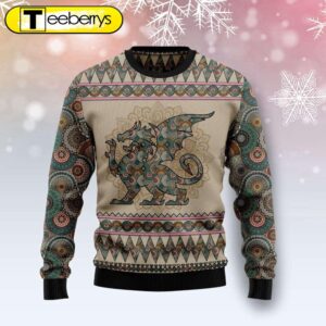 Dragon Mandala Ugly Christmas Sweater