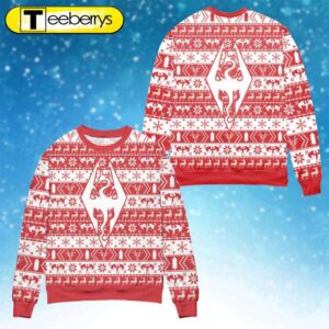 Dragon Skyrim Christmas Sweater Festive…