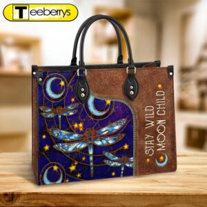 Dragonfly Hippie Pattern Leather Bag…