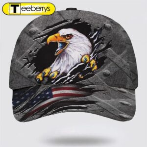 Eagle American Flag Baseball Cap…