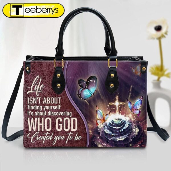 Elegant Butterfly Leather Bag – Life Is About Discovering Who God Created You To Be