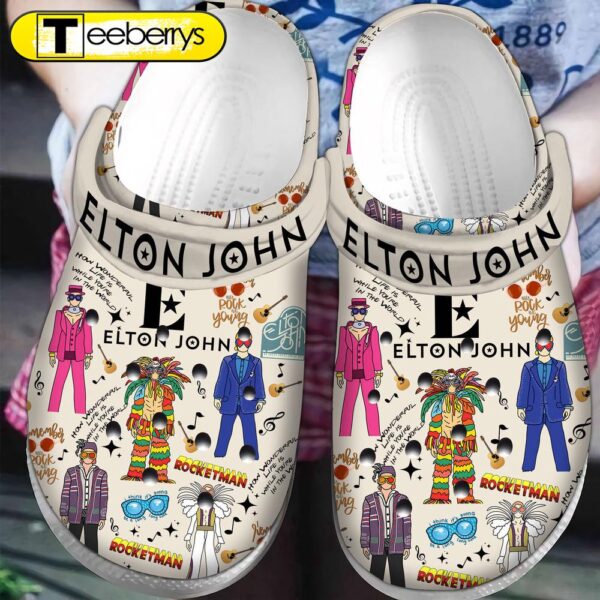 Elton John Music Clogs  Clogs Shoes Comfortable