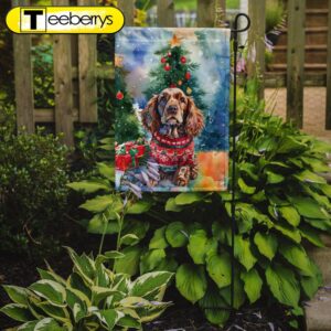 English Cocker Spaniel Christmas Garden…