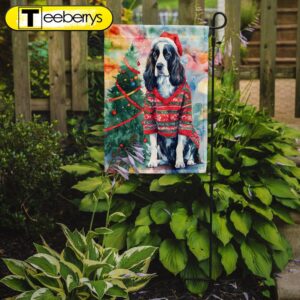 English Springer Spaniel Christmas Garden…