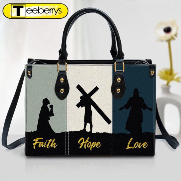 Faith Hope Love – Lovely Leather Bag – Christian Pu Leather Bags For Women