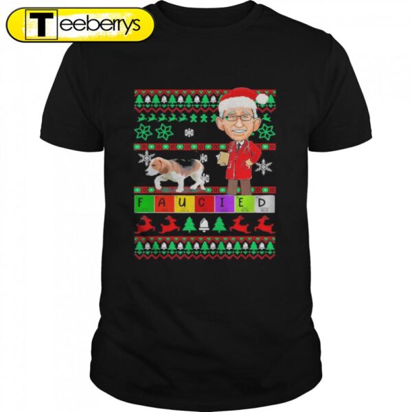 Fauci Lied Faucied Christmas Fauci Mandates Ugly Christmas Shirts