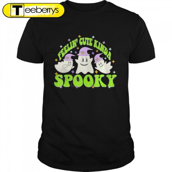 Fellin Cute Kinda Spooky Season Witch Boo Crew Halloween T-Shirts