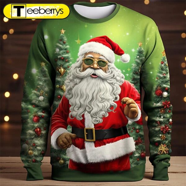 Festive 3D Santa Claus Shirt – Gift For Xmas