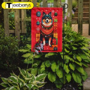 Finnish Lapphund Holiday Christmas Garden…