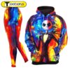 Fire Ice Nightmare Theme Combo Hoodie and Leggings Gift Xmas