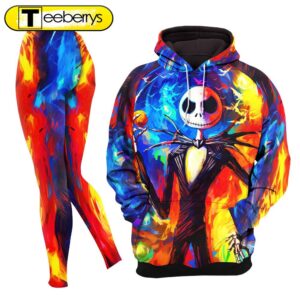 Fire Ice Nightmare Theme Combo Hoodie and Leggings Gift Xmas