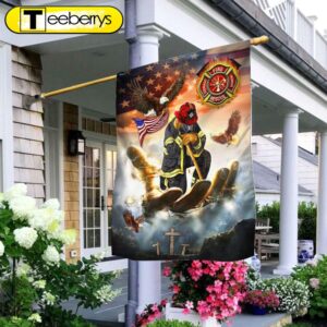 Firefighter Jesus Eagle Flag –…