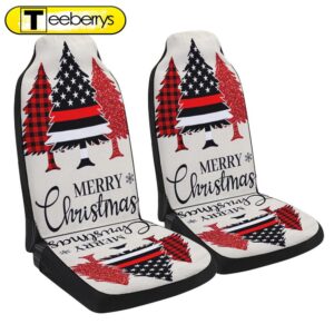 Firefighter Merry Christmas Seat Cover…