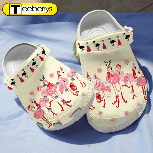 Flamingo Christmas Clogs Shoes Gifts For Christmas Birthday