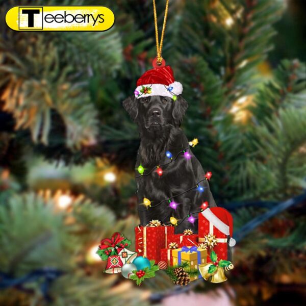 Flat Coated Retriever-Dog Be Christmas Tree Hanging Christmas Plastic Hanging Ornament