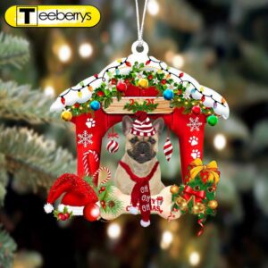 French Bulldog-Christmas House Two Sided…