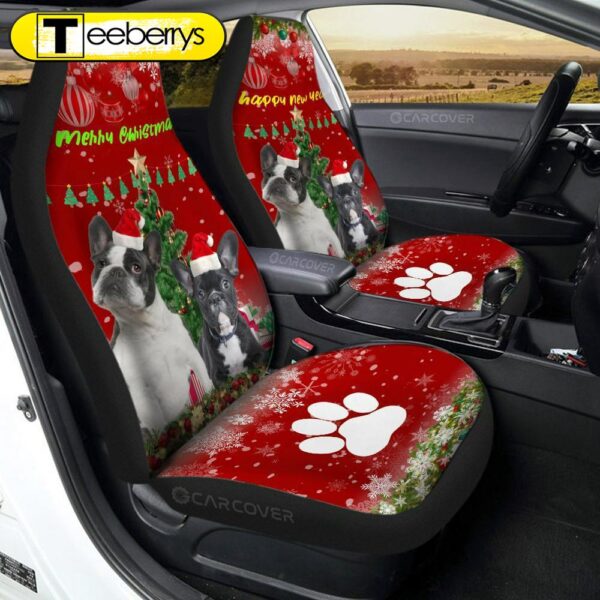 French Bulldogs Christmas Dog Car Seat Coverss