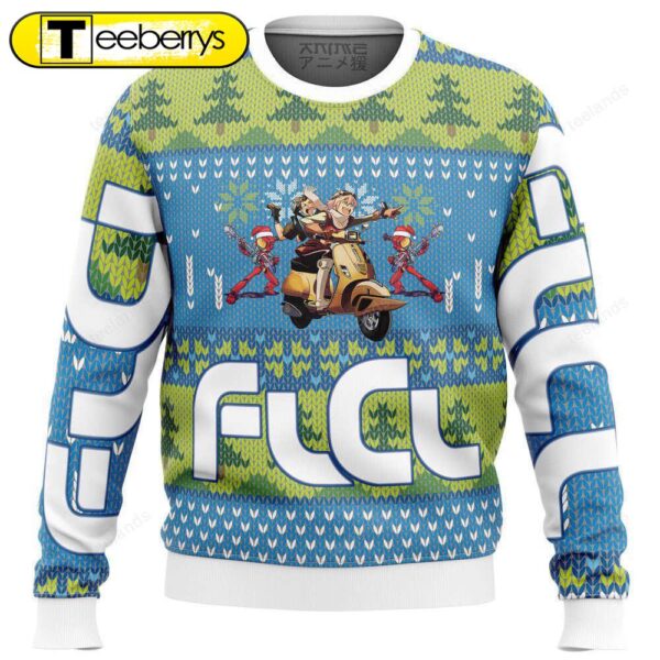 Funky FLCL Christmas Sweater Cozy & Stylish Holiday Apparel