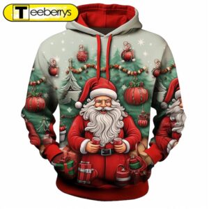 Funny 3D Santa Claus Shirt…