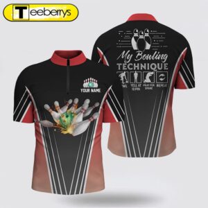 Funny Men’s Bowling Bowling Jersey…