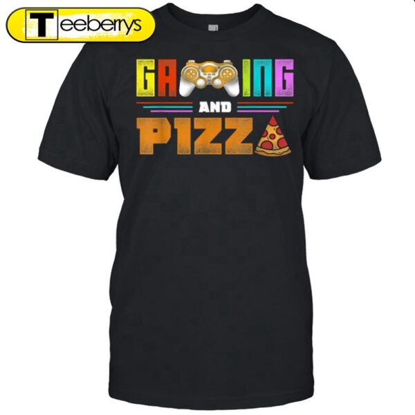 Gaming And Pizza Christmas Shirts