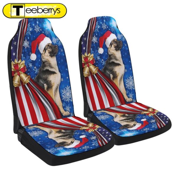 German Shepherd Christmas Seat Cover Cars