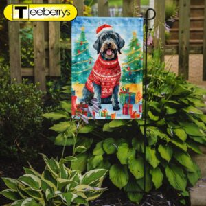 German Wirehaired Pointer Christmas Garden…