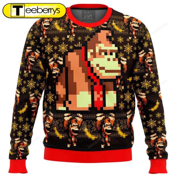 Get Festive with a Donkey Kong Christmas Sweater – Limited Stock