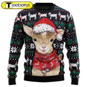 Get Festive with a Stylish Goat Christmas Sweater - Perfect for Holiday Celebrations