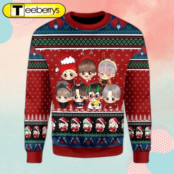 Get Festive with BTS Band Christmas Sweater – Limited Edition Holiday Apparel