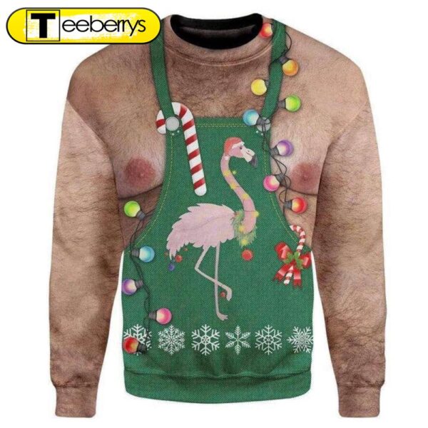 Get Festive with Flamingo Ugly Christmas Sweater – Unique Holiday Apparel