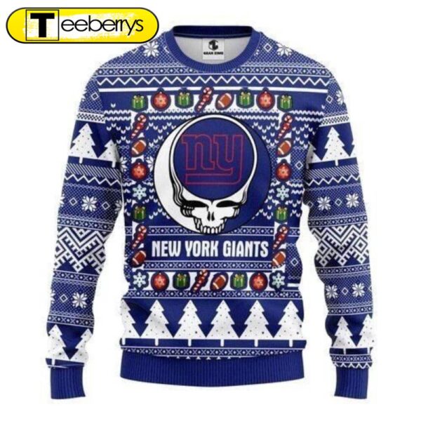 Get Festive with New York Giants NFL Ugly Christmas Sweater – Perfect for NFL Fans