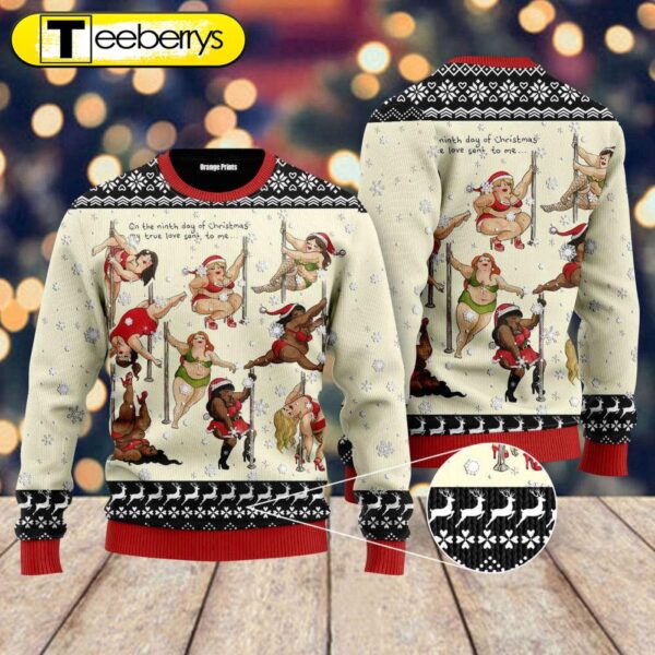 Get Festive with Nine Ladies Dancing Sexy Ugly Christmas Sweater