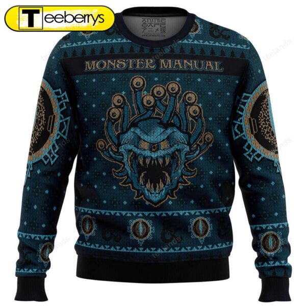 Get Festive with our Monster Manual Christmas Sweater – Limited Edition