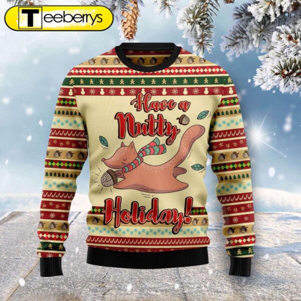 Get Festive with Our Nutty Holiday Ugly Christmas Sweater – Perfect for Celebrations