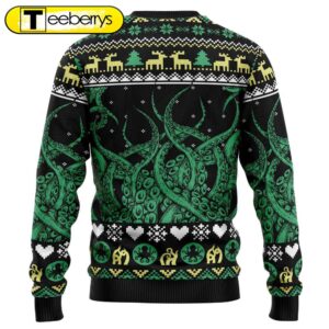 Get Festive with our Octopus Christmas Sweater - Perfect for Holiday Fun