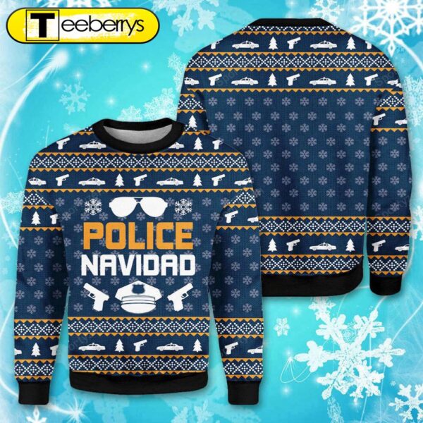 Get Festive with Police Navidad Christmas Sweater – Stylish & Fun Holiday Attire