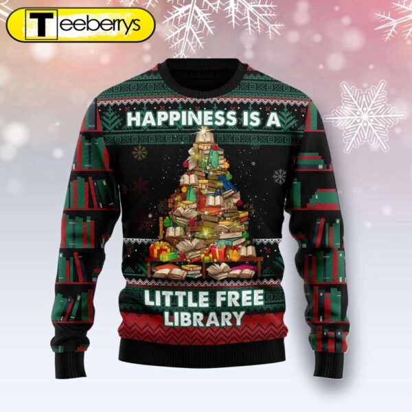 Get Festive with the Book Free Library Ugly Christmas Sweater