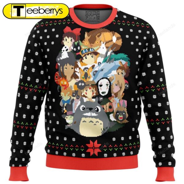 Get Festive with Xmas Main Miyazaki Christmas Sweater – Perfect Holiday Apparel