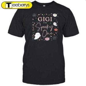 Gigi Of The Spooky One Girl First Birthday Pink Halloween T-Shirt