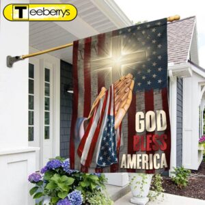 God Bless America Christian Cross…