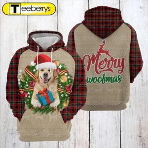 Golden Retriever Christmas 3D Shirt…